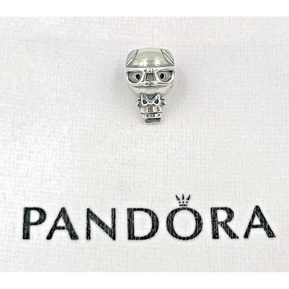 Pandora Mr. Wise Grandpa Charm 798013EN188 .925 Sterling Silver Used w/Pouch